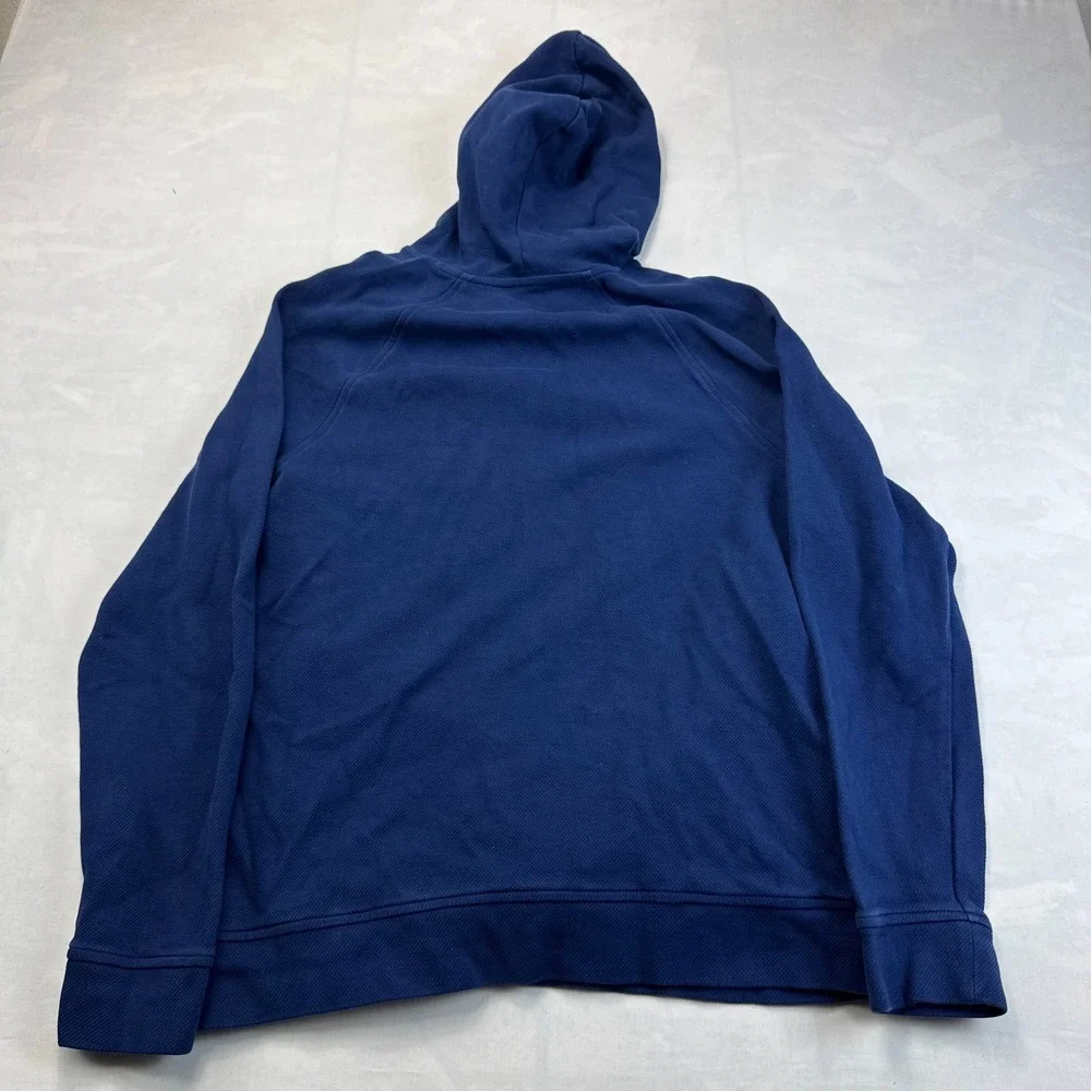 FLX Urban Commuter Pullover Hoodie Mens Large Blue Raglan Long Sleeve Drawstring